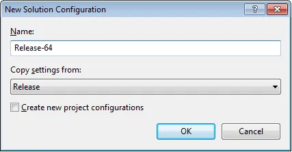 Creating Release-64 Config Creating Release-64 Configuration