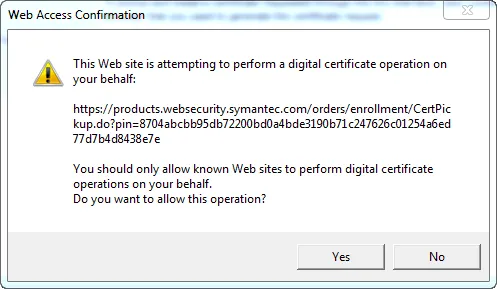 Code Signing Confirm