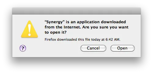 Download From Internet Warning