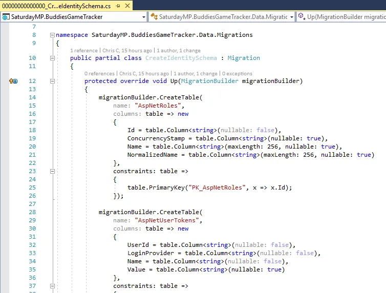 Authentication Migration File