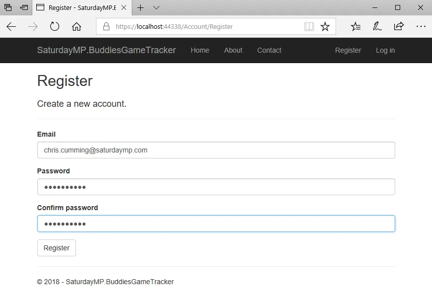 Trying To Register