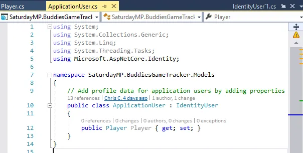 Application User Model Linked To Player