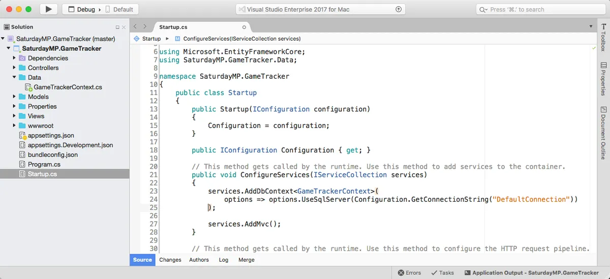 Adding DB Context To Service