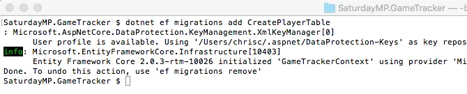 Create Player Table Migration With Max Length
