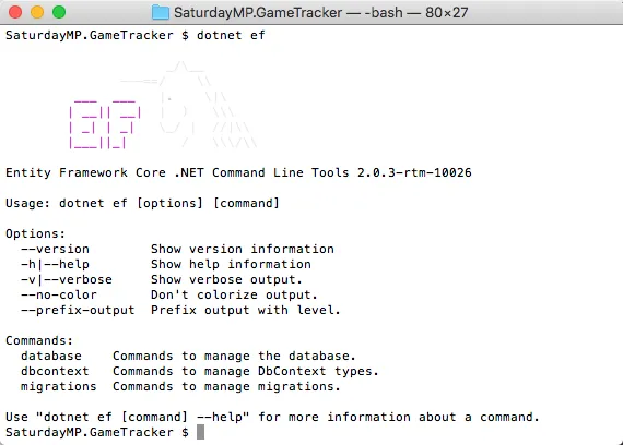 .NET EF Command Success