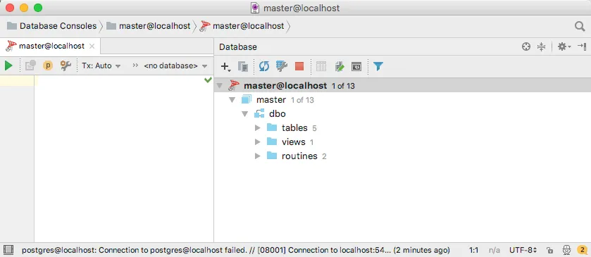 Empty Database Server