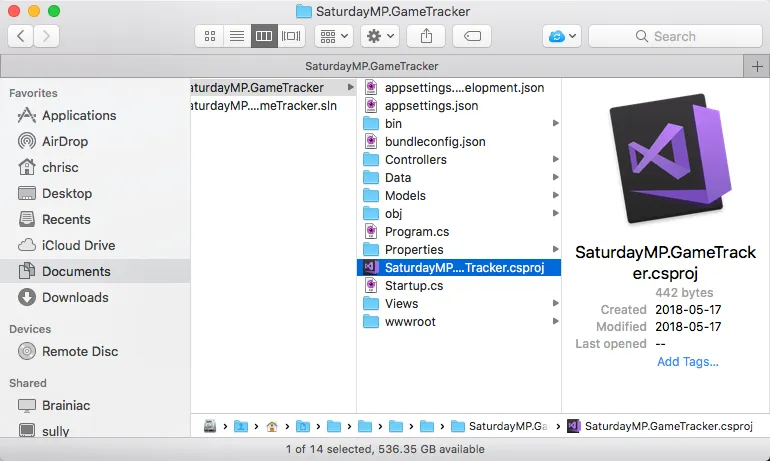 Game Tracker Project File