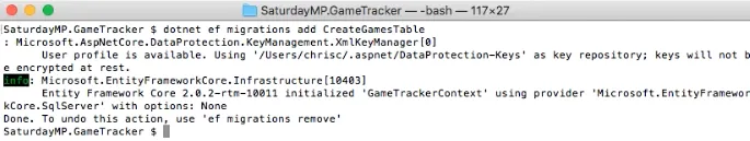 Create Game Table Migration
