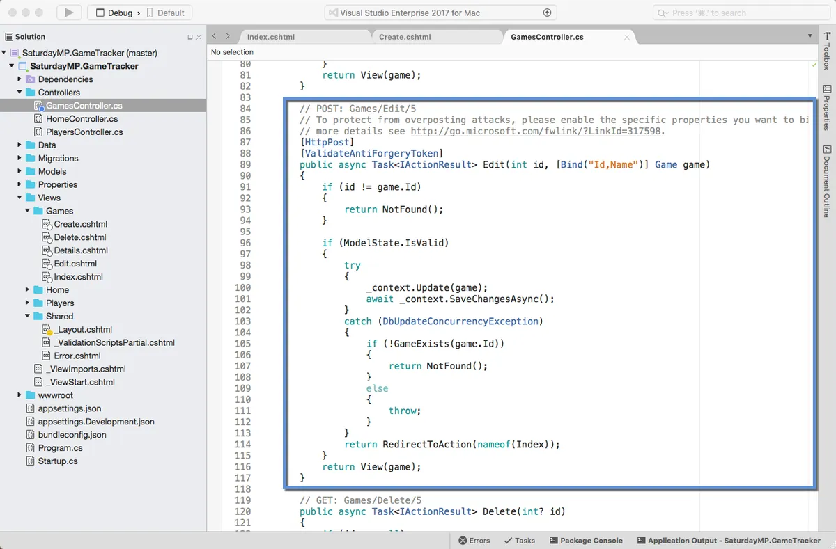 Post Edit Game Code