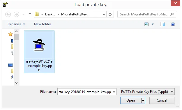 Select Key to Load
