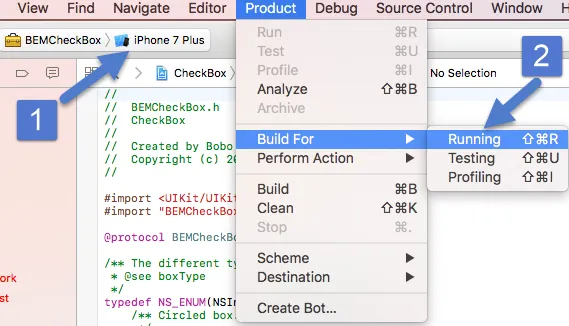 Build For iOS Simulator