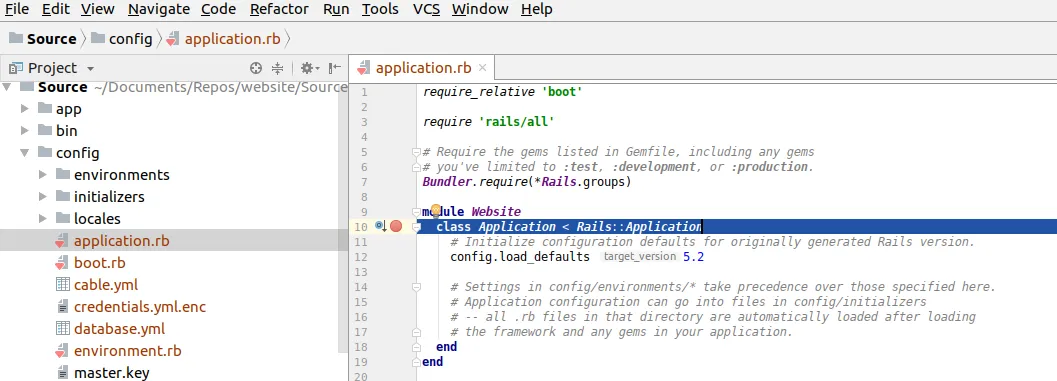 Application Breakpoint Hit