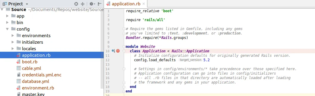 Application Breakpoint