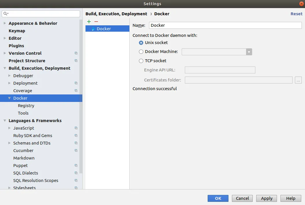 Docker Settings