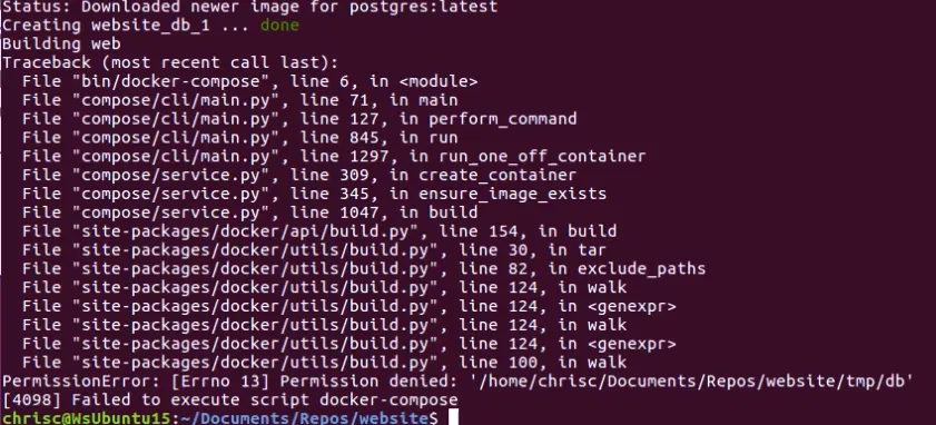 First Permission Error