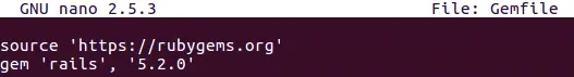 Initial Gemfile
