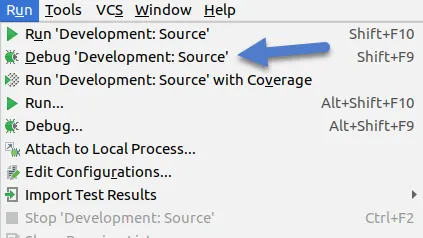 Run Debug Development