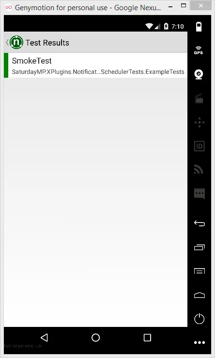 Droid Test Results