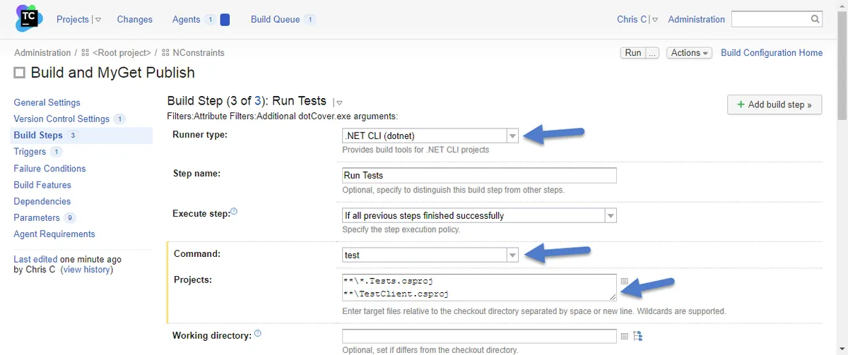TeamCity .Net CLI Build Step