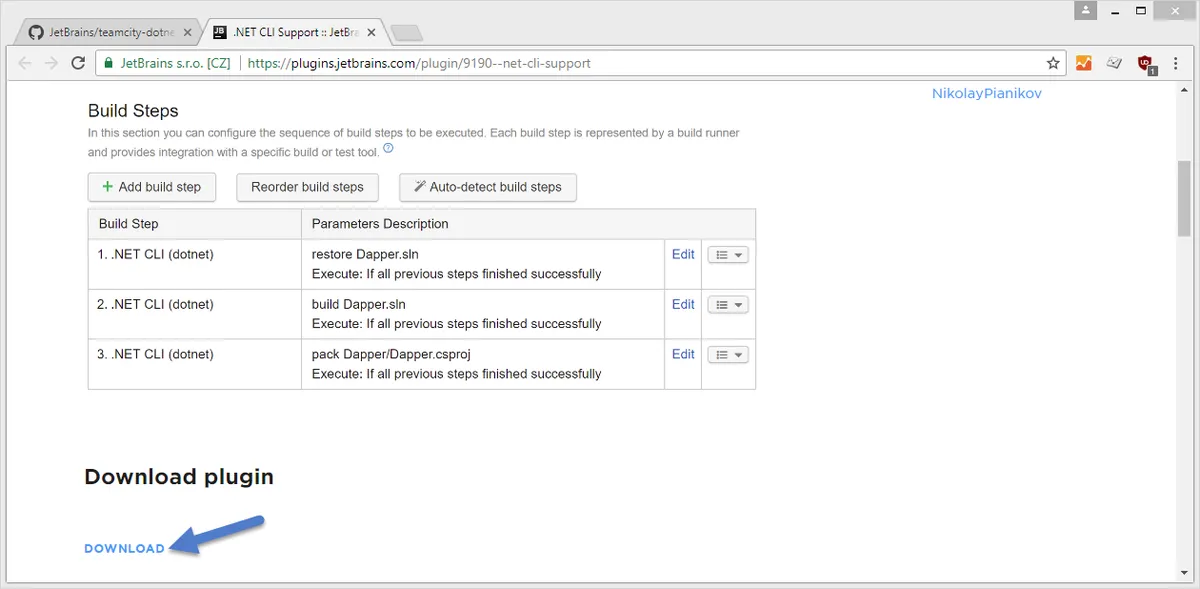 TeamCity .Net Plugin Download