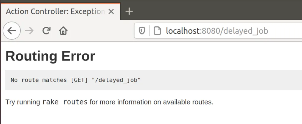 Page not found error message if not logged in as Admin.
