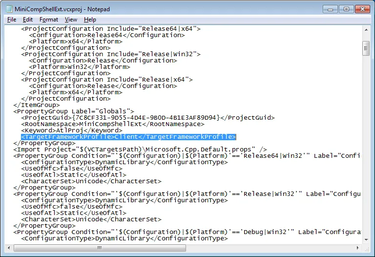 UpdatingProjectFile Updating the C++ Project File